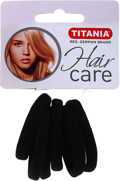 Small Elastic Hair Band, black - Titania — photo N1