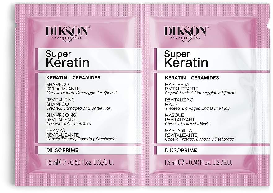 GIFT! Set - Dikson Super Keratin (h/shm/15ml+h/mask/15ml) — photo N1