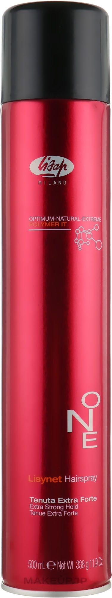 Extra Strong Hold Hair Spray - Lisap Lisynet One Extra Strong — photo 500 ml