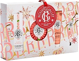 Fragrances, Perfumes, Cosmetics Roger & Gallet Fleur de Figuier Wellbeing - Set (f/water/30ml + soap/100g + b/lot/50ml + h/cr/30ml)