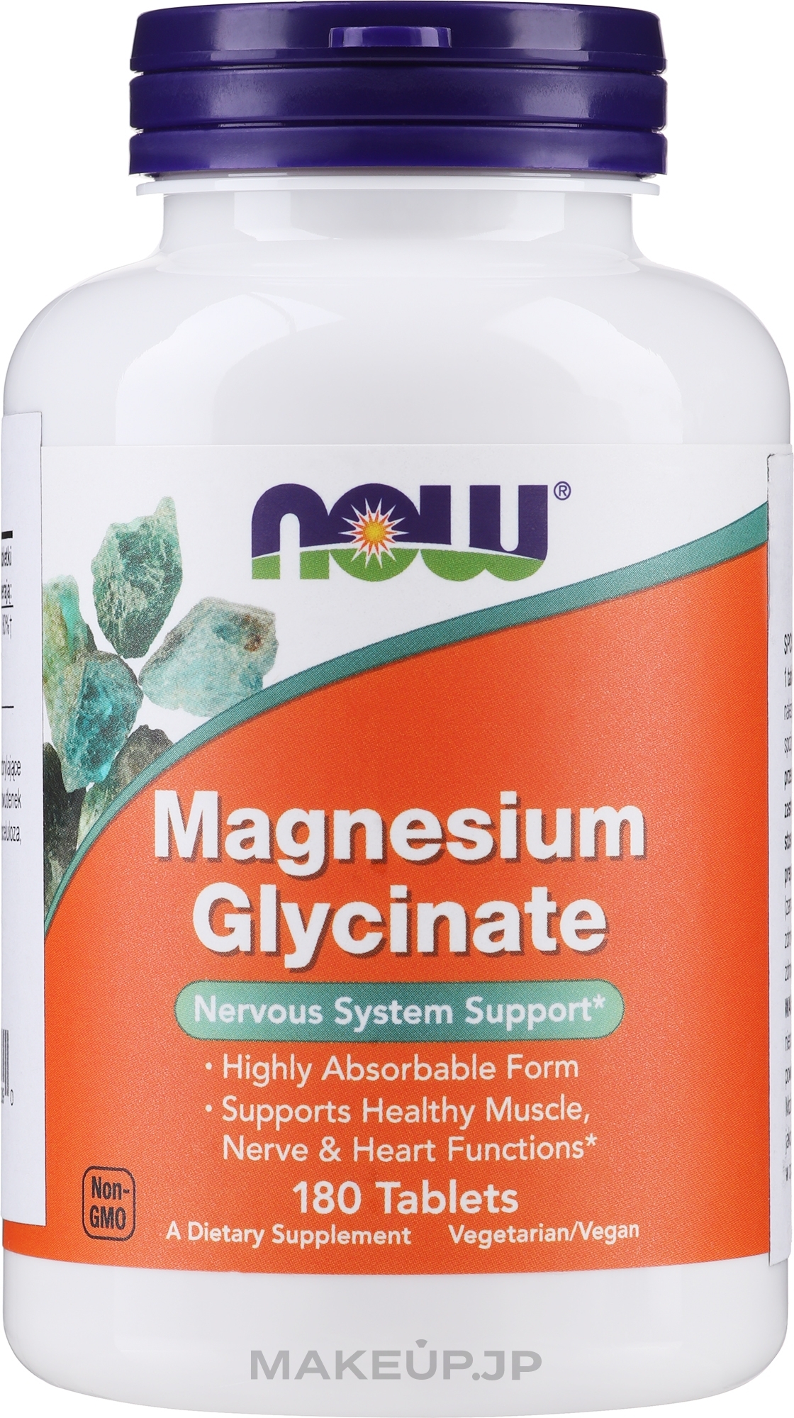 Magnesium Glycinate Dietary Supplement, 100 mg - Now Foods Magnesium Glycinate — photo 180 szt.