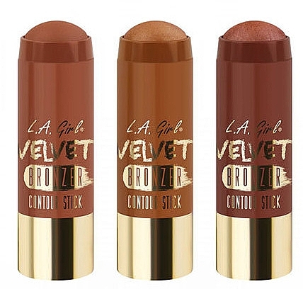 Bronzer - L.A. Girl Velvet Contour Bronzer Stick — photo N1