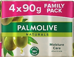 Fragrances, Perfumes, Cosmetics Soap "Olive and Milk" - Palmolive Naturals Moisture Care With Olive Soap