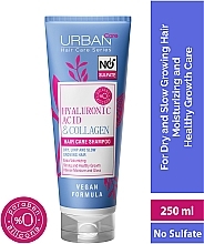 Hyaluronic Acid Shampoo - Urban Care Hyaluronic Acid & Collagen Extra Volumizing Strong & Healthy Growth Shampoo — photo N3