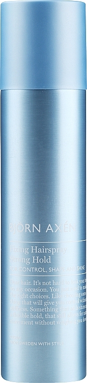 Strong Hold Hair Spray - BjOrn AxEn Strong Hold Fixing Hairspray — photo N4