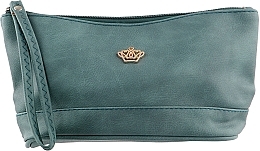 Crown Makeup Bag, B2071, green - Natural Style — photo N1