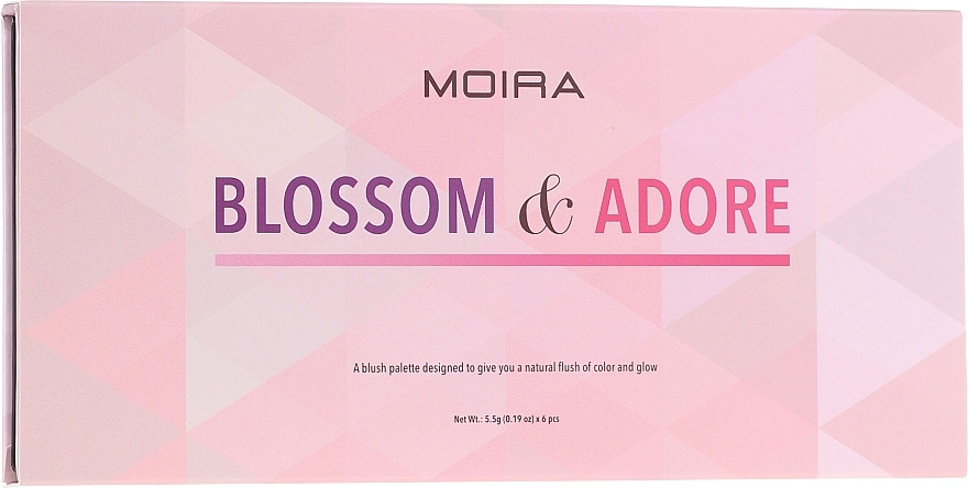 Face Blush Palette - Moira Blossom & Adore Blush Palette — photo N8