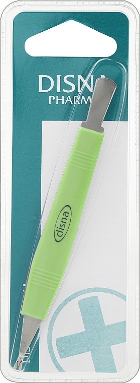 Cuticle Clipper & Pusher, 11.8 cm, green - Disna Pharm — photo N1