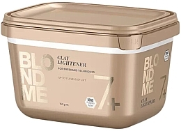 Clay Hair Lightener - Schwarzkopf Professional BlondMe Clay Lightener 7+ — photo N1