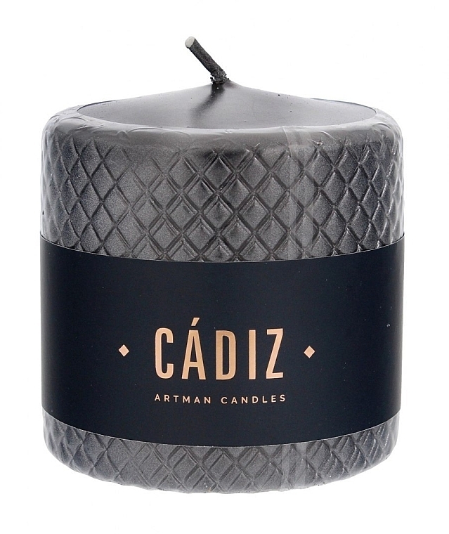 Decorative Christmas Candle 9.5x7.8 cm, black - Artman Cadiz — photo N8