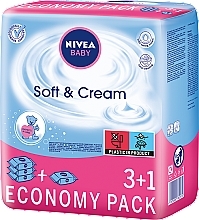 Wet Wipes "Baby" 4x63pcs - Nivea Baby Soft & Cream — photo N2