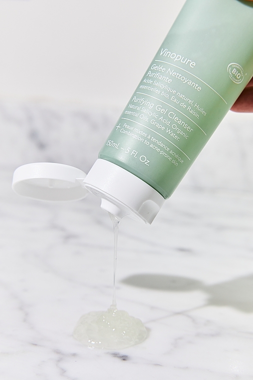 Cleansing Gel for Combination & Acne-Prone Skin - Caudalie Vinopure Purifyng Gel Cleanser — photo N4