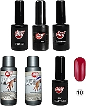 Set - My Nail 2021 №10 UV (base/7g + top/7g + gel/polish/7g + primer/10ml + prep/10ml + remover/60ml) — photo N2