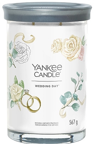 Scented Candle in Glass 'Wedding Day', 2 wicks - Yankee Candle Singnature — photo N1