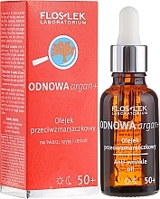 Fragrances, Perfumes, Cosmetics Facial Oil - Floslek Odnowa Argan+ 50+