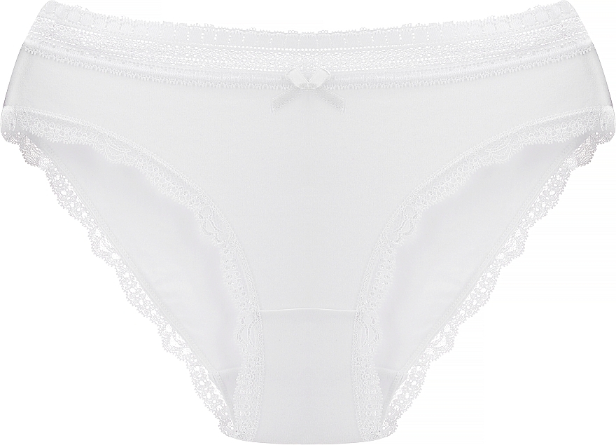 Lace Bikini Panties 'Figi', 1 pc, white - Moraj — photo N4