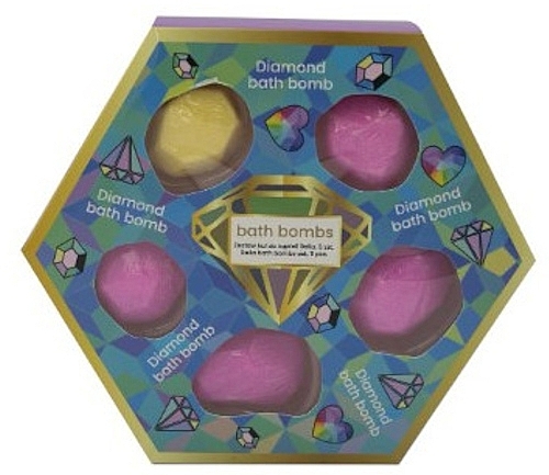 Bath Bomb Set - Echolux Diamond Bath Bomb (b/bomb/5x30g) — photo N1