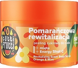 Fragrances, Perfumes, Cosmetics Repairing Sugar Body Peeling "Orange & Mint" - Farmona Tutti Frutti Orange And Mint Body Peeling