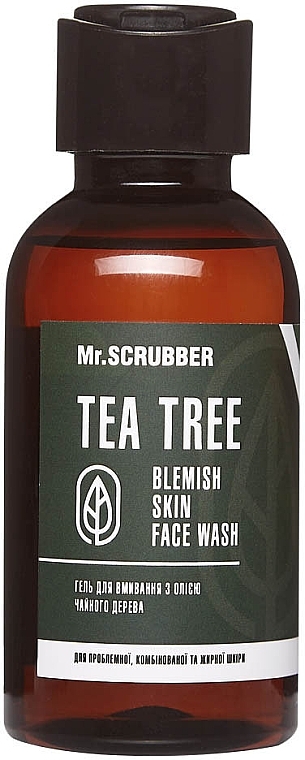 Face Cleansing Gel with Tea Tree Oil - Mr.Scrubber Tea Tree Blemish Skin Face Wash — photo N1