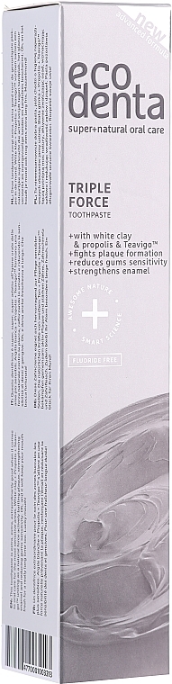 Triple Action Toothpaste with White Clay and Propolis - Ecodenta Extra Toothpaste — photo N4