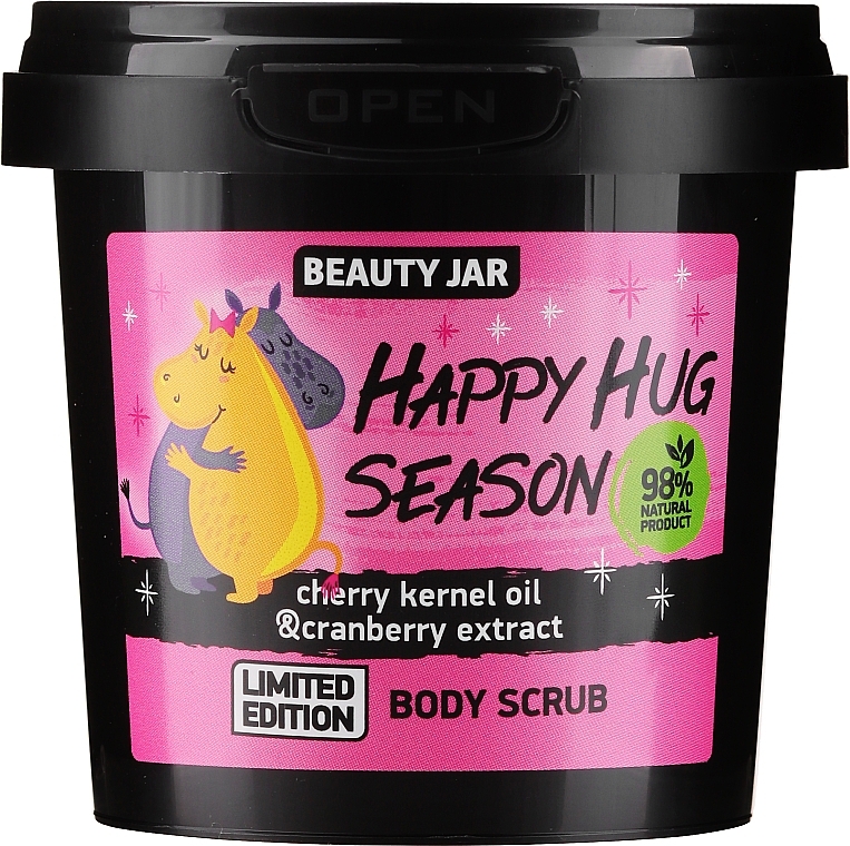 Cherry Seed Oil and Cranberry Extract Body Scrub - Beauty Jar Happy Hug Season Limited Edition Body Scrub — photo N2