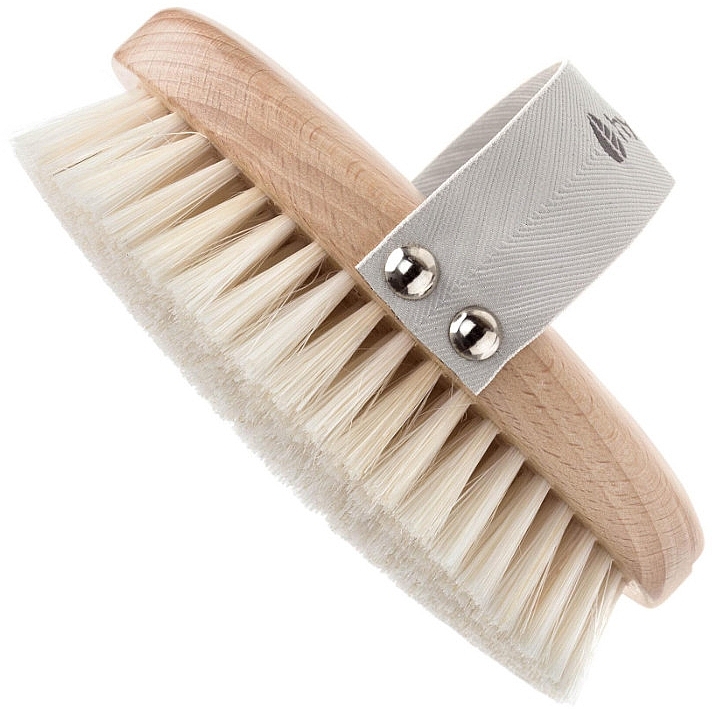 Natural Brush with Detachable Handle - Hydrea London Natural Bristle Body Brush With Detachable Handle — photo N2