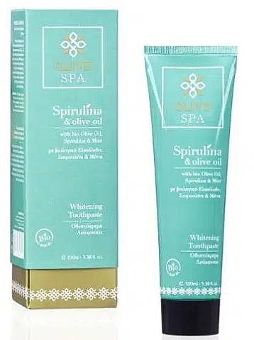 Whitening Toothpaste - Olive Spa Spirulina Whitening Toothpaste — photo N1