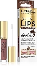 Fragrances, Perfumes, Cosmetics Plumping Lip Gloss "Chocolate" - Eveline Cosmetics OH! My Lips Lip Maximizer Chocolate