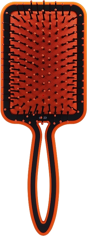 Rectangular Hair Brush, orange - Titania — photo N1