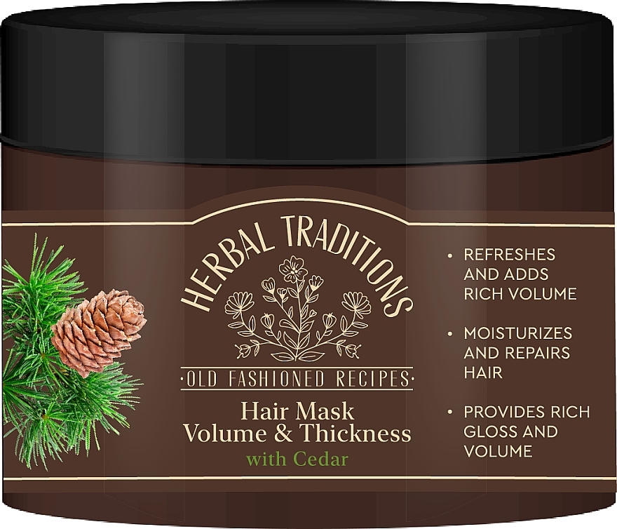 Cedar Volume & Thickness Hair Mask - Herbal Traditions Volume & Thickness Hair Mask — photo N1