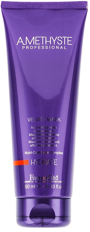 Dry & Weak Hair Mask - Farmavita Amethyste Hydrate Velvet Mask — photo N2