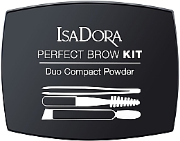 Fragrances, Perfumes, Cosmetics Brow Powder - IsaDora Perfect Brow Kit Duo Compact Powder