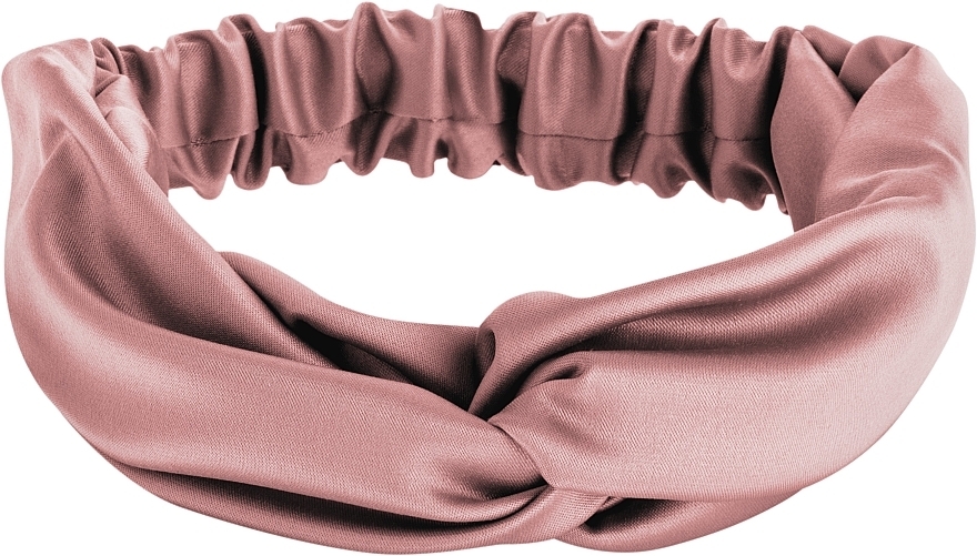 Satin Twist Headband, Dusty Pink - MAKEUP — photo N2