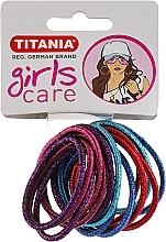 Hair Tie, 15 pcs, multicolor - Titania Girls Care — photo N5