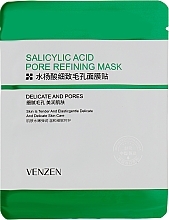 Salicylic Acid Sheet Mask for Problem Skin - Venzen Salicylic Acid Pore Refining Mask — photo N1