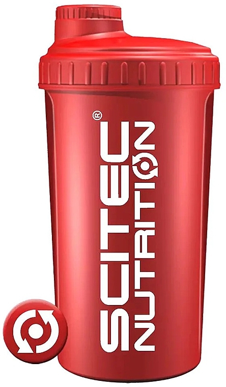 Shaker 700 ml, red - Scitec Nutrition Shaker Red — photo N2