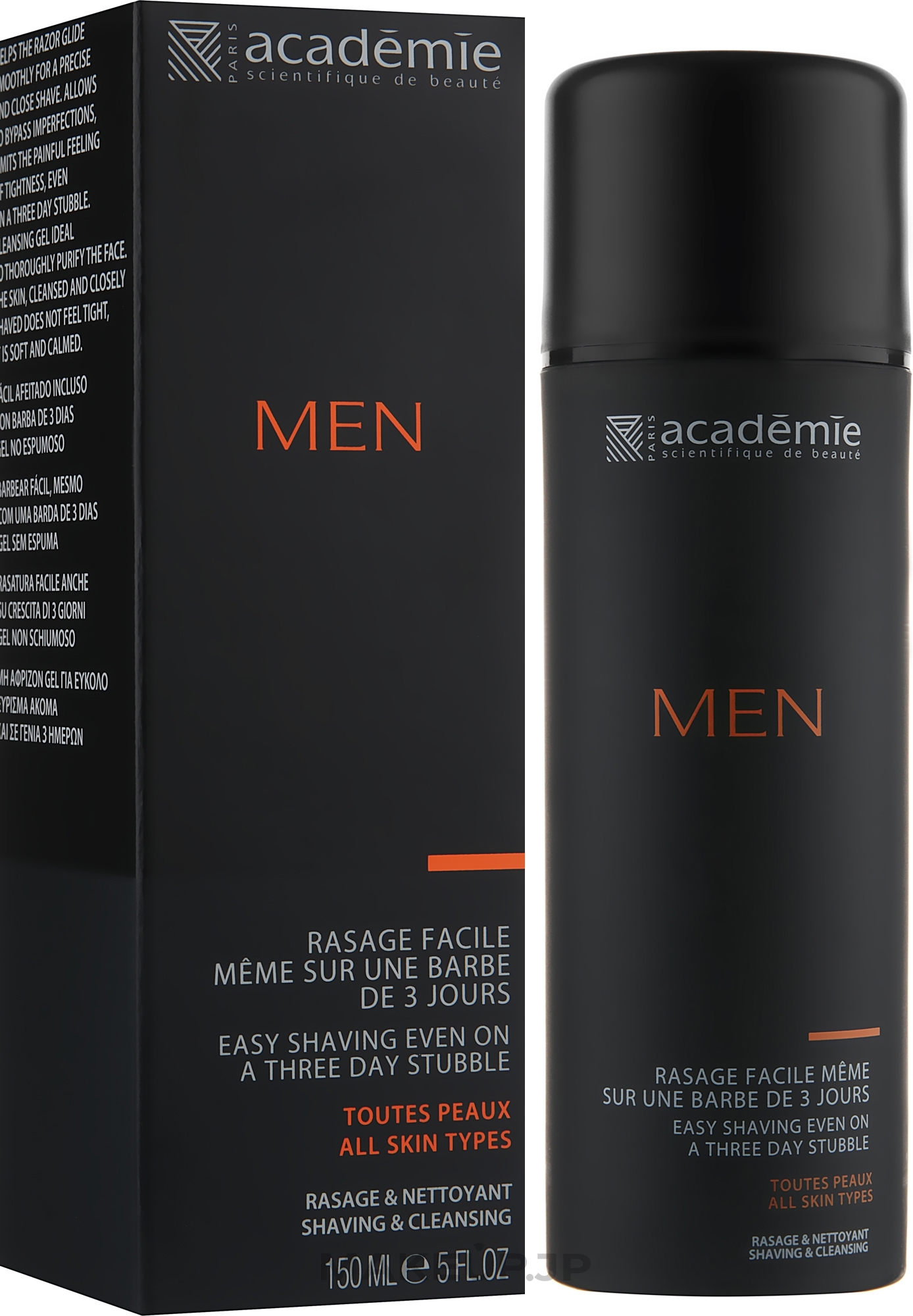 Moisturizing Cleansing Gel for Light Shaving - Academie Men Cleansing & Non-Foaming Gel — photo 150 ml