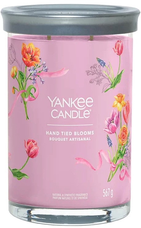 Scented Candle in Glass 'Hand Tied Blooms', 2 wicks - Yankee Candle Singnature — photo N1