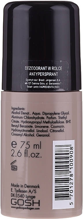 Roll-On Antiperspirant - Gosh Musk Oil No.6 Roll-On Deodorant — photo N2