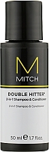 Shampoo and Conditioner 2 in 1 - Paul Mitchell Mitch Double Hitter 2 in 1 Shampoo & Conditioner (mini) — photo N1