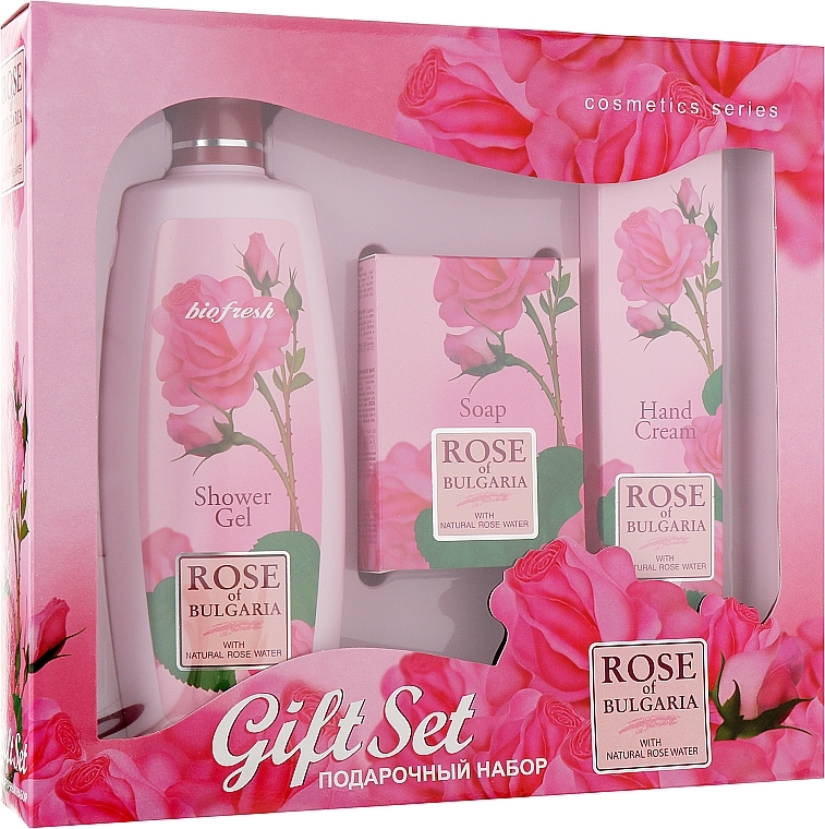 Gift Set #1 - BioFresh Rose of Bulgaria (sh/gel/330ml + soap/100g + h/cr/75ml) — photo N2