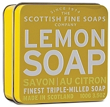 Fragrances, Perfumes, Cosmetics Soap "Lemon" - Scottish Fine Soaps Lemon Soap Tin