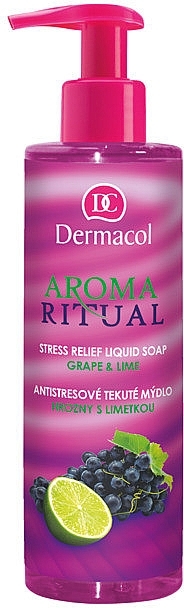 Liquid Soap "Grape and Lime" - Dermacol Aroma Ritual Liquid Soap Grape&Lime — photo N1