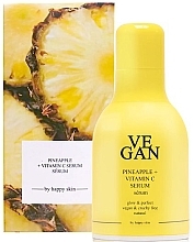 Brightening Face Serum with Pineapple Extract & Vitamin C - Vegan By Happy Skin Pineapple + Vitamin C Serum — photo N2