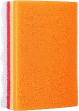 Rainbow Bath Sponge, orange-yellow-red - LULA — photo N1