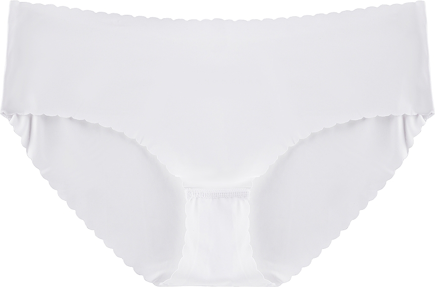 Midi Bikini Panties, laser cut, white - Moraj — photo N1