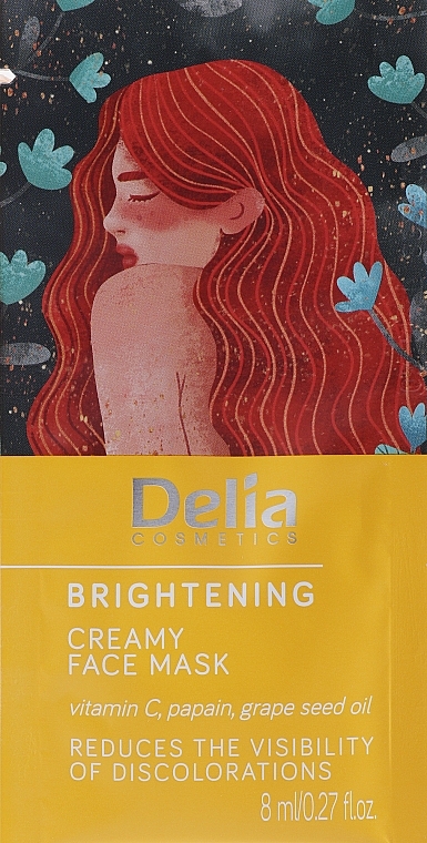 Brightening Creamy Face Mask - Delia Cosmetics Brightening Creamy Face Mask — photo N1