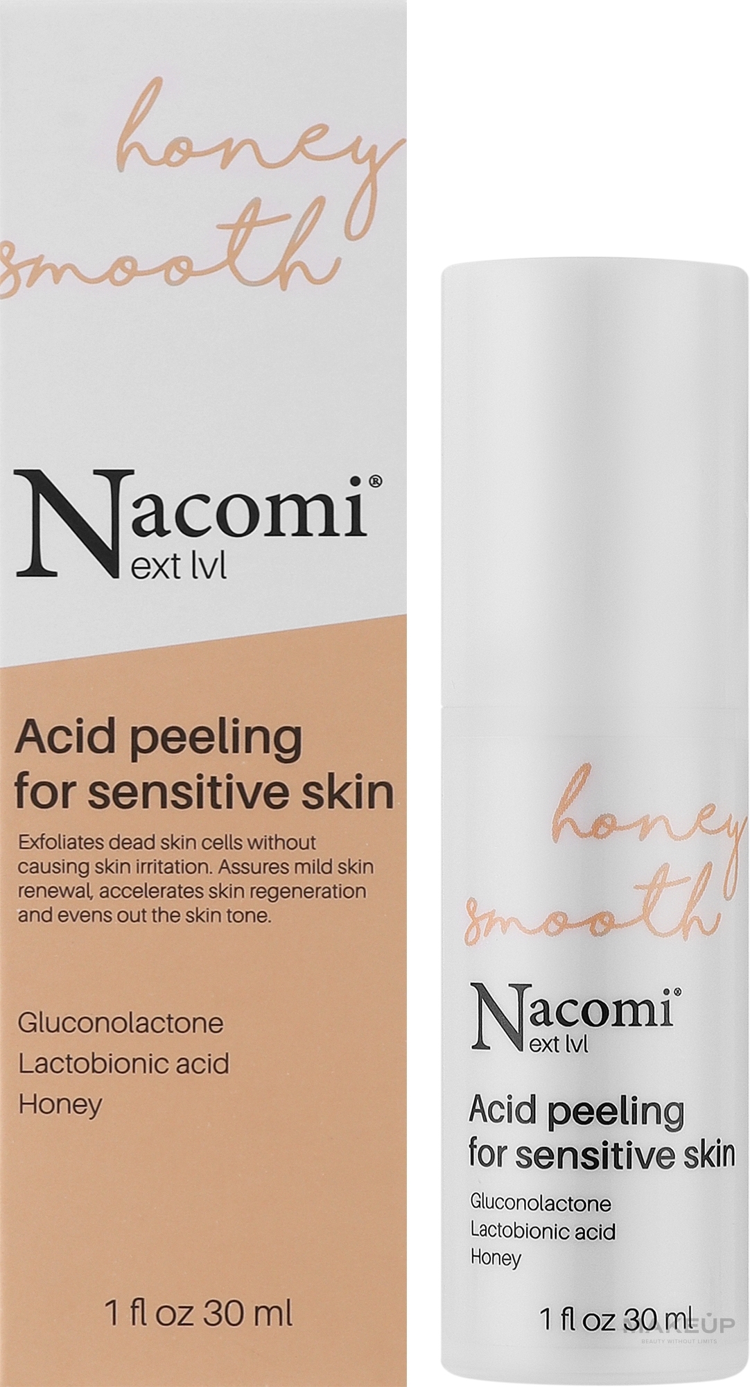 Lactobionic Acid Peeling for Sensitive Skin - Nacomi Next Level Acid Peeling For Sensitive Skin — photo 30 ml