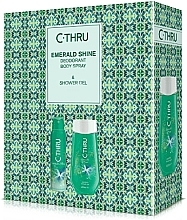 Fragrances, Perfumes, Cosmetics C-Thru Emerald Shine - Set (deo/150ml + sh/gel/250ml)