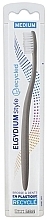 Style Recycled Medium Toothbrush, dark grey - Elgydium Style Recycled Medium Toothbrush — photo N1